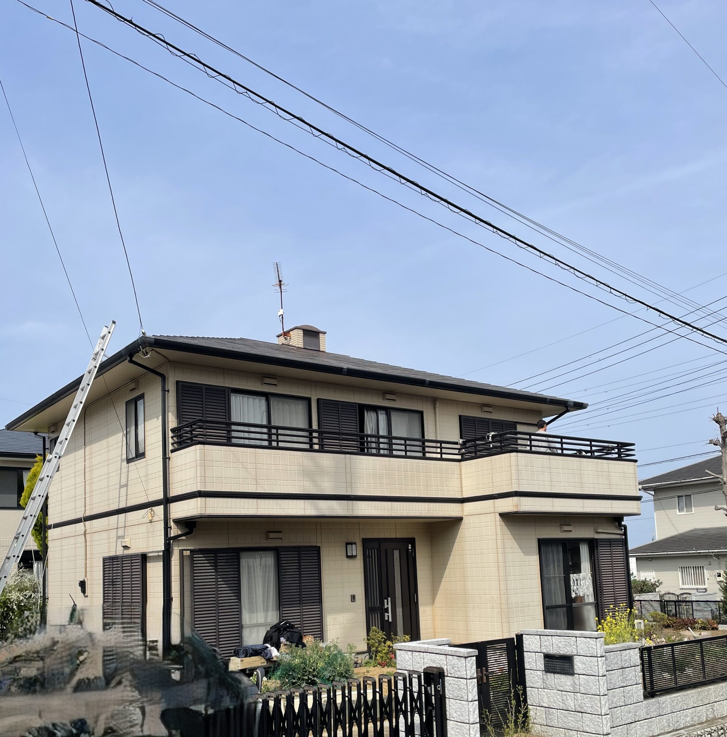 家の外装をリフォームしました！外壁、屋根、ベランダを直しました。